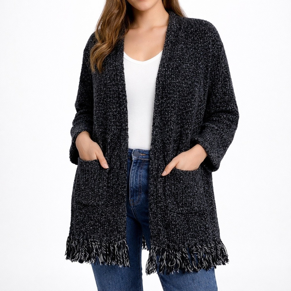 MADEWELL Memento Fringe Cardigan Sweater. Size Small‎